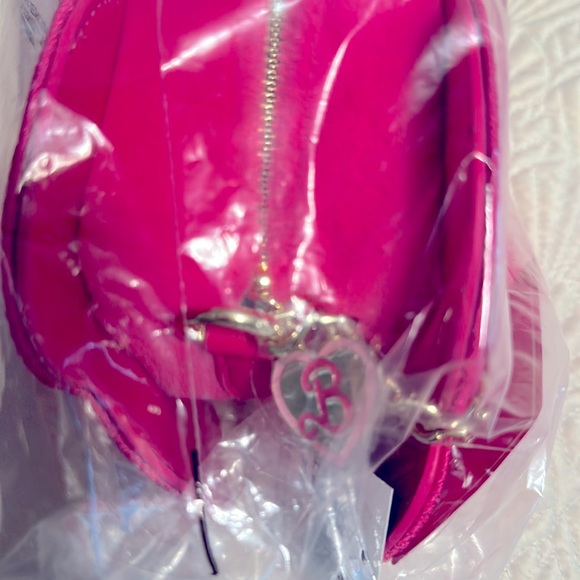 NWT x Barbie Logo Fuzzy Crossbody Bag Still Factory Sealed Limited Edition - Picture 8 of 9